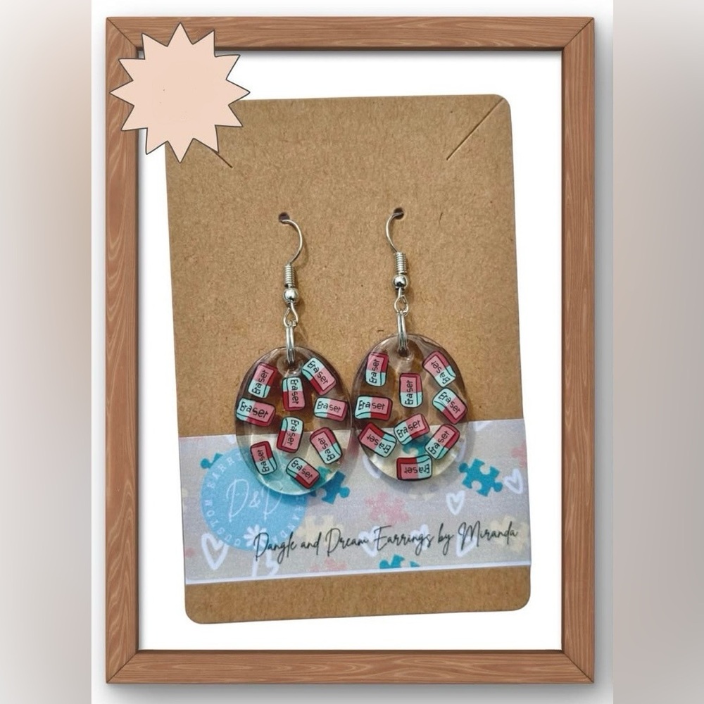 Eraser Design Dangle Earrings

🌸🌟🌟Bundle Discounts Available🌟🌟🌸